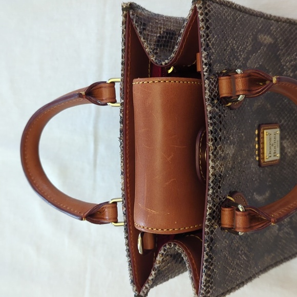 Dooney & Bourke Janine Mini Python Satchel - Picture 4 of 8